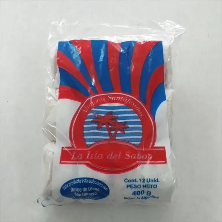 ALFAJORES SANTAFESINOS X 12U.X 400G.LA ISLA DEL SABOR