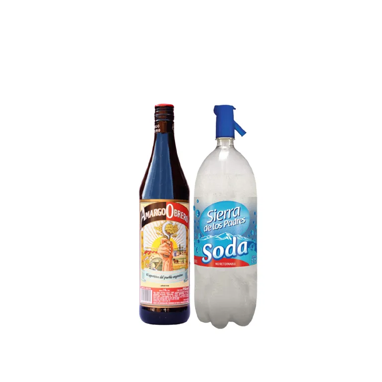 PROMO AMARGO OBRERO + 1 SODA SIFON SALDAN