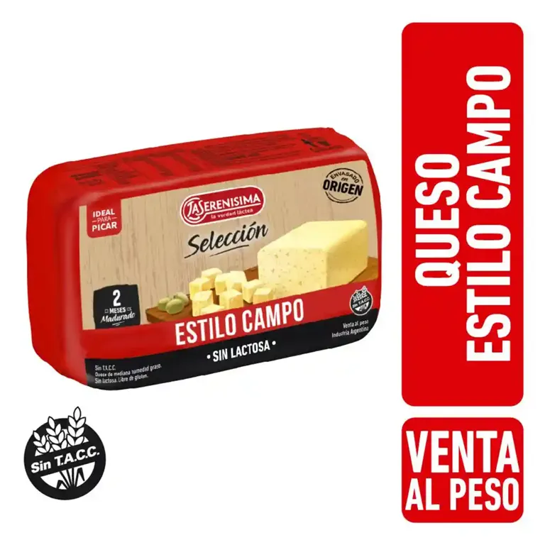 QUESO LS ESTILO CAMPO S/LACTOSA FRACCIONADA