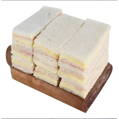 SANDWICHES DE MIGA SIMPLES JAMON Y QUESO X 24