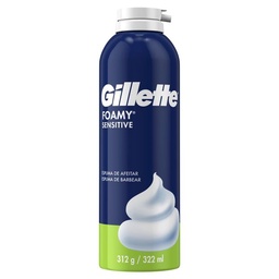 GILLETTE ESPUMA DE AFEITAR FOAMY SENSITIVE