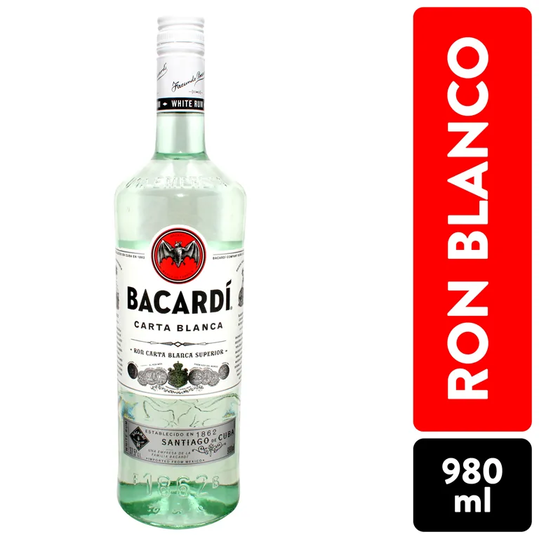 RON BACARDI SUPERIOR 980 ML.