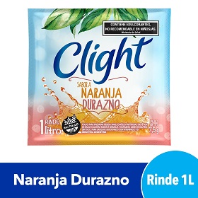 CLIGHT JUGO POLVO X7.5G NARANJA DURAZNO