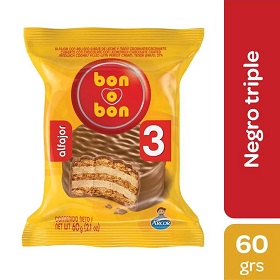 BON O BON ALFAJOR TRIPLE CHO60