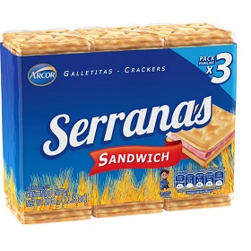 ARCOR SERRANAS SANDW.336G