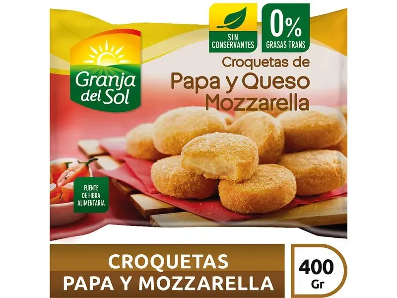GRANJA  DEL SOL CROQUETA PAPA Y QUESO 10