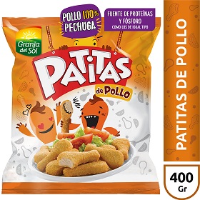 GRANJA DEL SOL PATITAS DE POLLO 400G