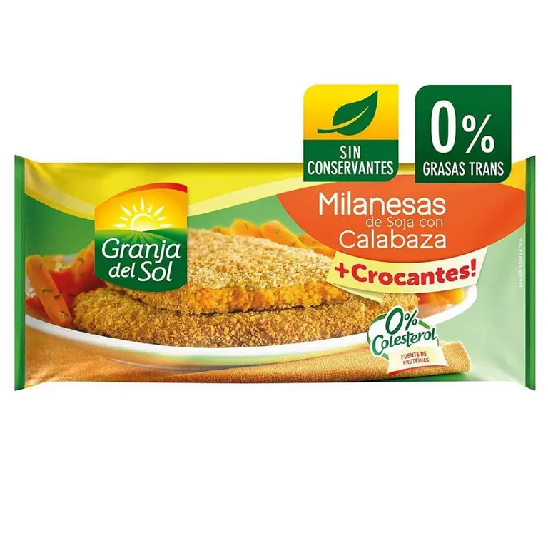 GRANJA DEL SOL MILANESA SOJA CALABAZA 330