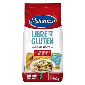 MATARAZZO FID. LIBRE DE GLUTEN PENNE RIGATE X500GR