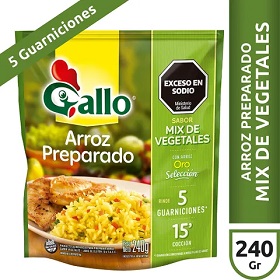 GALLO PREPARADO X240 D.P MIX DE VEGETALES