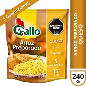 GALLO ARROZ PREPARADO QUESO  X240GR