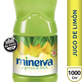 MINERVA JUGO LIMON 1L.