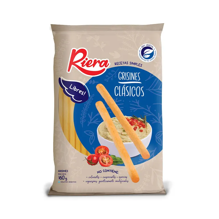 RIERA GRISINES CLASICOS LIBRES 160GR