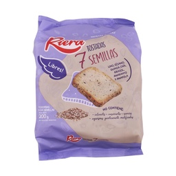 RIERA TOSTADAS 7 SEMILLAS 200G