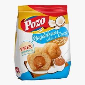POZO MAGDALENAS COCO Y DULCE DE LECHE X250GR.
