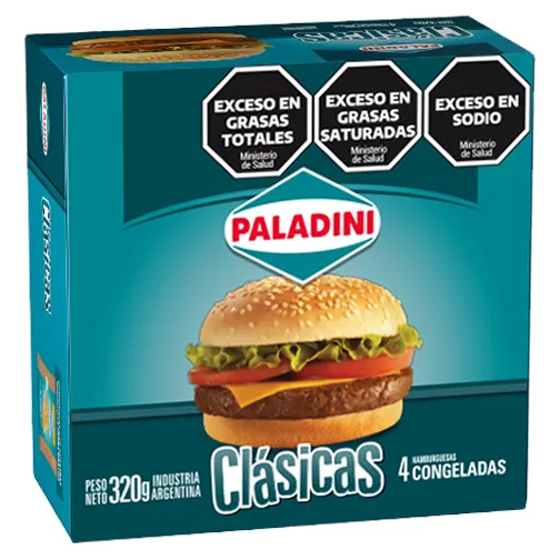 PALADINI HAMB.CARNE 4U 334G.