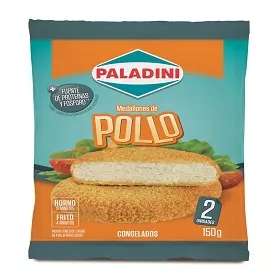 PALADINI MEDALLON POLLO  X 2 UNID.150G.