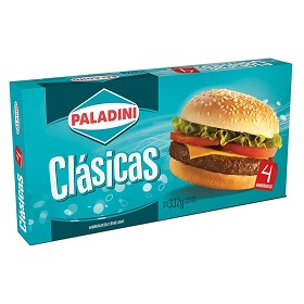 PALADINI HAMBURGUESAS CLASICAS X 4U.