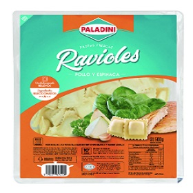 PALADINI RAVIOL 500 POLLO Y ESPINACA