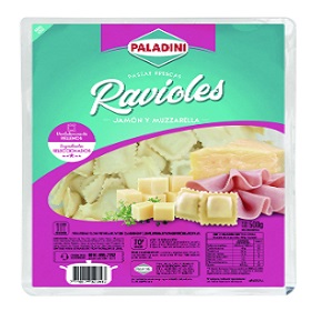 PALADINI RAVIOL 500 JAMON Y MUZZARELLA