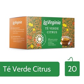 LA VIRGINIA TE VERDE CITRUS 25 SOBRES