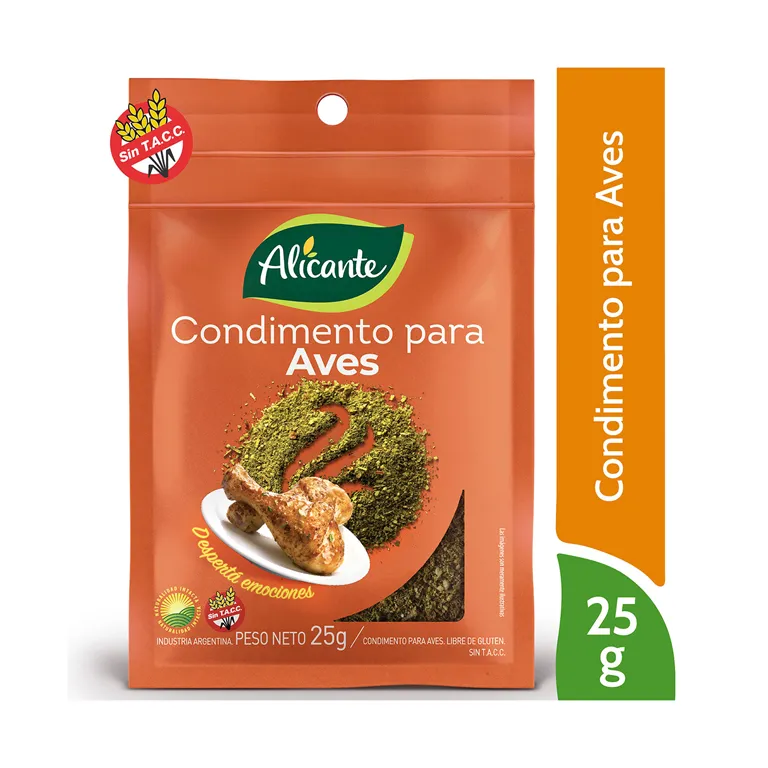 ALICANTE CONDIMENTO PARA AVES X25G