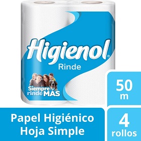HIGIENOL PAPEL HIG.RINDE 50MTS HS