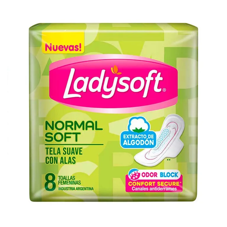LADYSOFT TOALLITAS  NORMAL SOFT 8U