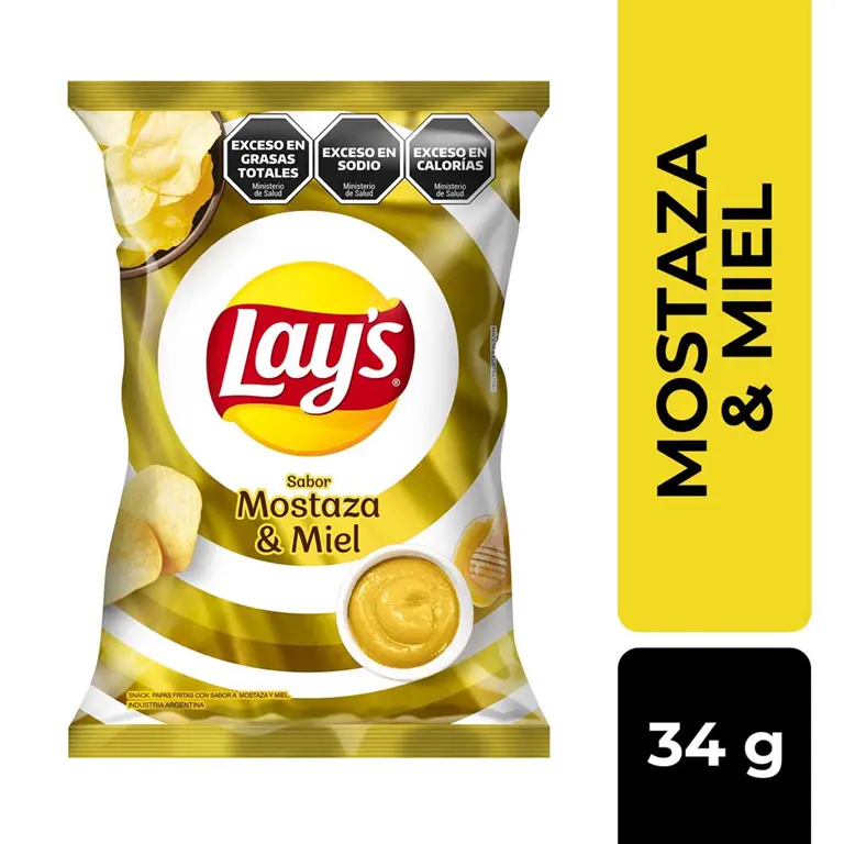 LAYS PAPAS MOSTAZA Y MIEL 34G