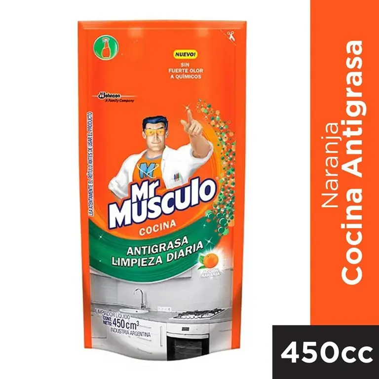 MR MUSCULO REPUESTO COINA ANTRIGRASA 450ML