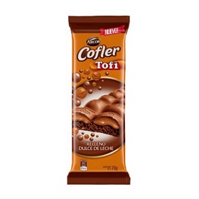 COFLER TOFI CHOC.AIR RELL. D.LECHE 70GR.