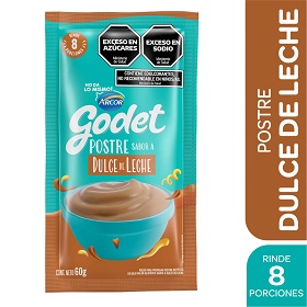 GODET POSTRE DULCE LECHE X60G