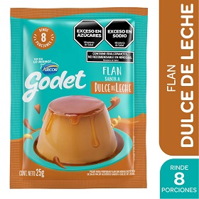 GODET FLAN DULCE LECHE X25G