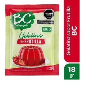 BC GELATINA FRUTILLA SOBRE