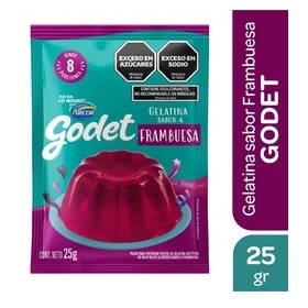 GODET GELATINA FRAMBUESA X25G