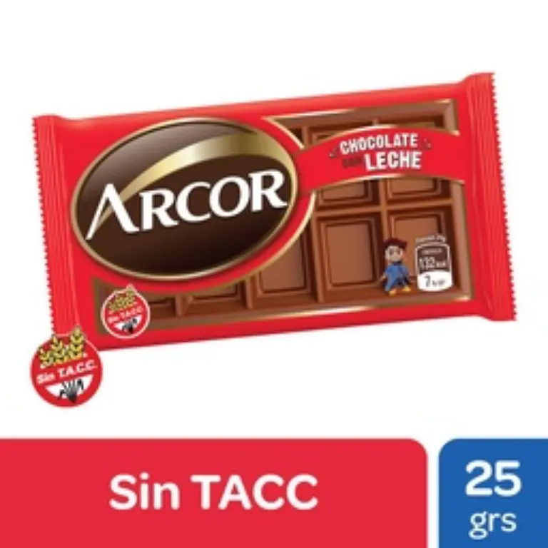 ARCOR CHOC.CON LECHE 25G