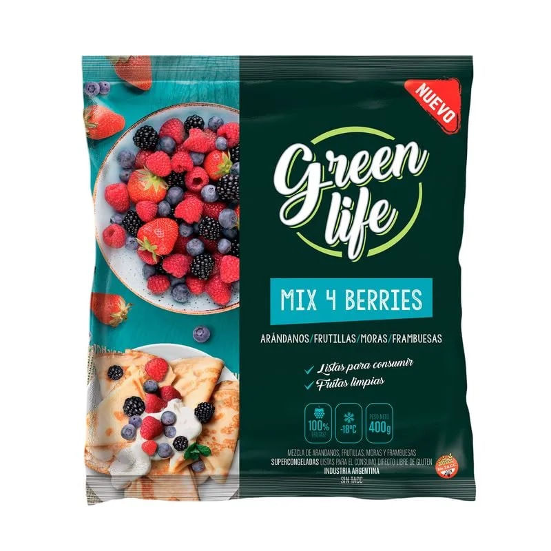 GREEN LIFE MIX 4 BERRIES 400G