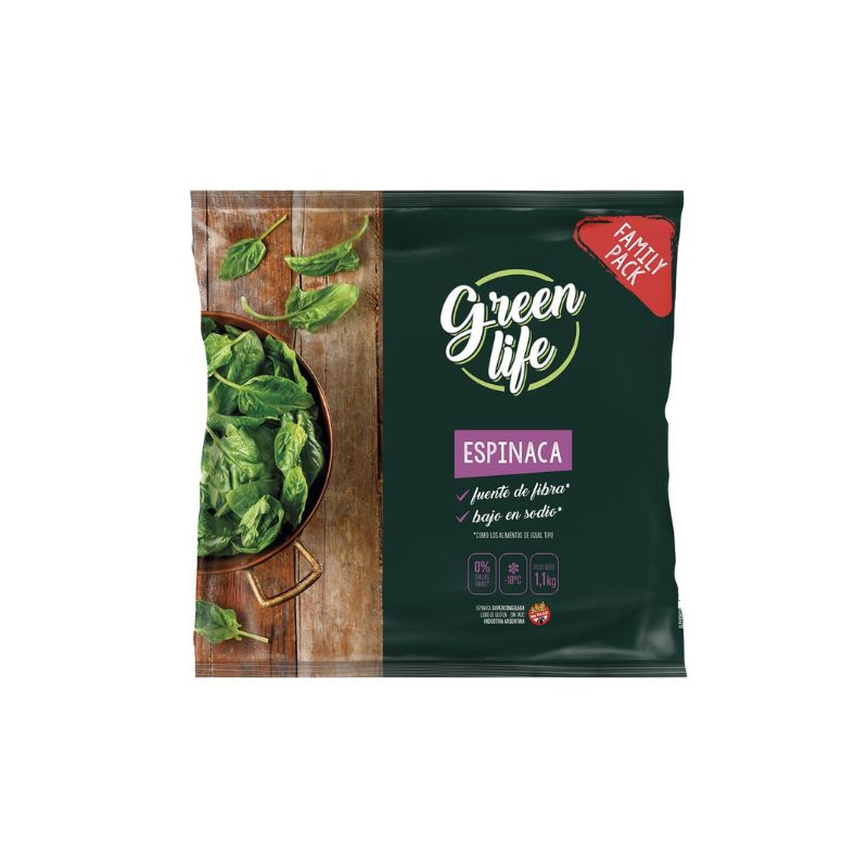 GREEN LIFE ESPINACA 500GR