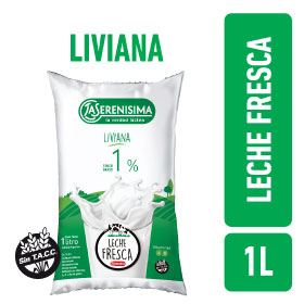 LS LECHE SACHET LIVIANA 1% X1L.