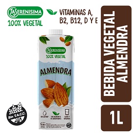 LS ALIMENTO 100% VEGE.1L.CAJA ALMENDRA SIN LACTOSA