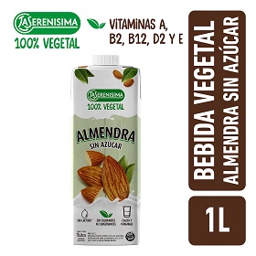 LS LECHE VEG. ALMENDRA X 1LT S/AZUCAR