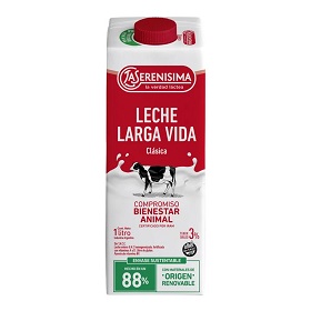 LS LECHE LARGA VIDA CARTON 1LT CLASICA 3 %