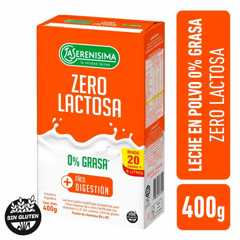 LS LECHE ZERO LACTOSA X400 POLVO