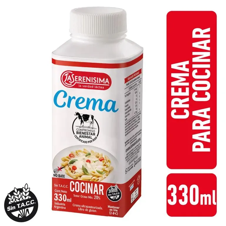 LS CREMA DE LECHE P/COCINAR X330ML.