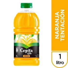 CEPITA JUGO BOT.1L.NARANJA TENTACION
