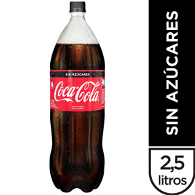 COCA COLA 2.5L DESC.SIN AZUCARES