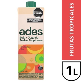 ADES SOJA JUGO FRUTAS TROPICALES