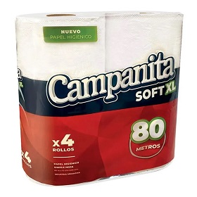 CAMPANITA PAPEL HIG.4X80M.SOFT XL