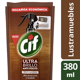 CIF ULTRA BRILLO ANTI POLVO 380ML ECO PACK