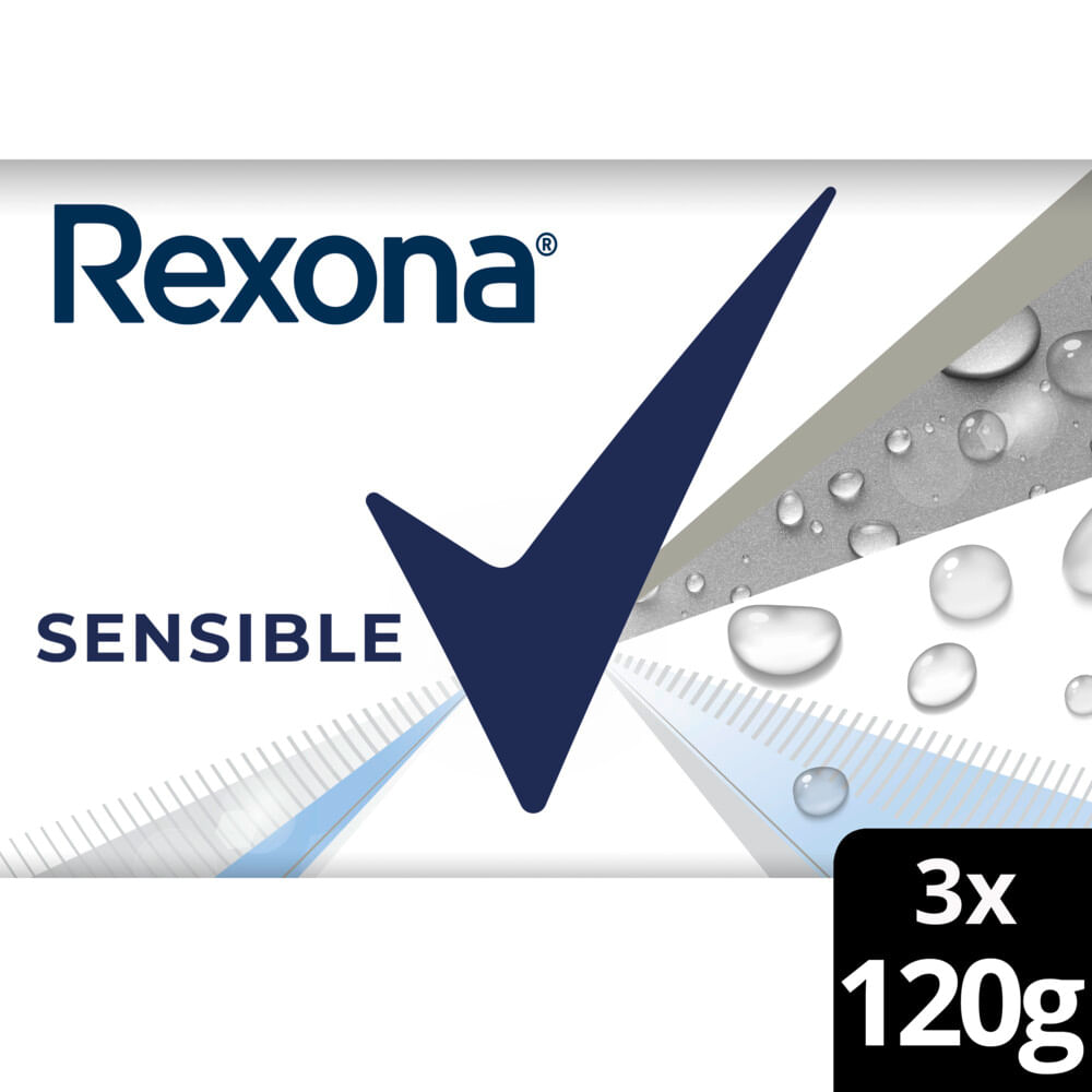 REXONA JAB.TOC. 3X120G.SENSIBLE
